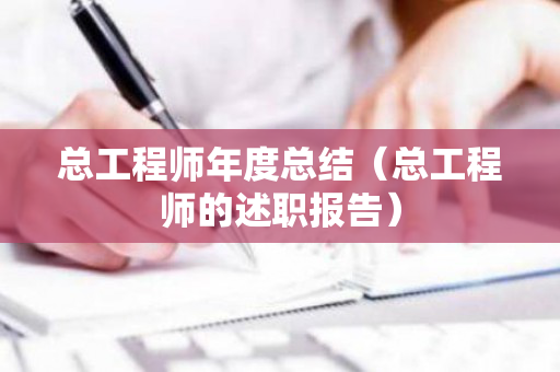 总工程师年度总结（总工程师的述职报告）