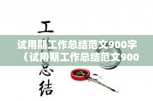 试用期工作总结范文900字（试用期工作总结范文900字内容）