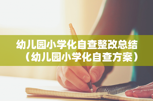 幼儿园小学化自查整改总结（幼儿园小学化自查方案）