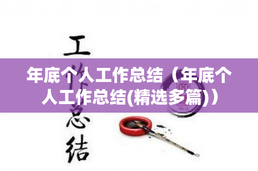 年底个人工作总结（年底个人工作总结(精选多篇)）