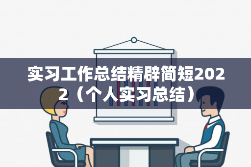 实习工作总结精辟简短2022（个人实习总结）