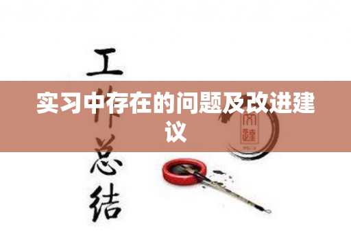 实习中存在的问题及改进建议