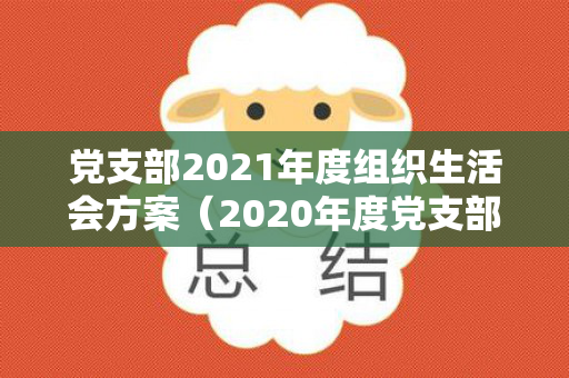 党支部2021年度组织生活会方案（2020年度党支部组织生活会方案）