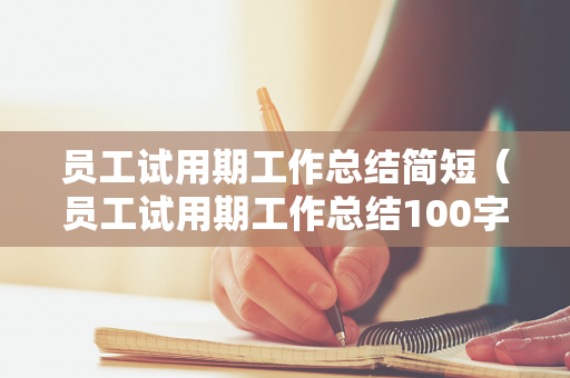 员工试用期工作总结简短（员工试用期工作总结100字）