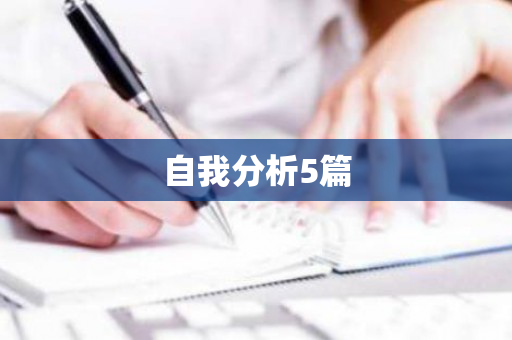 自我分析5篇