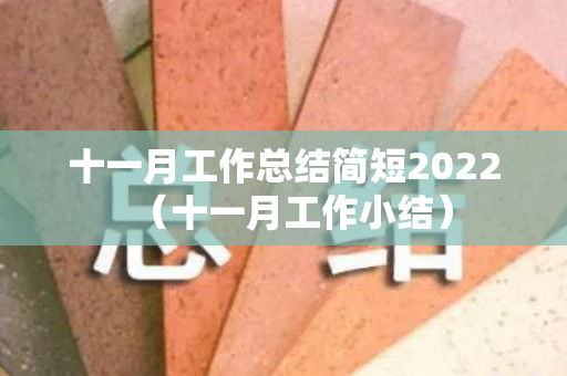 十一月工作总结简短2022（十一月工作小结）