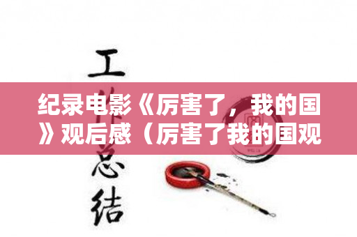 纪录电影《厉害了，我的国》观后感（厉害了我的国观后感500字心得体会）