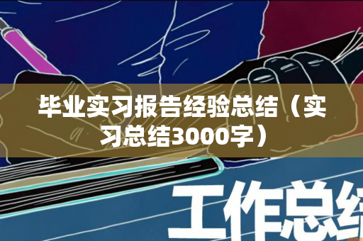 毕业实习报告经验总结（实习总结3000字）