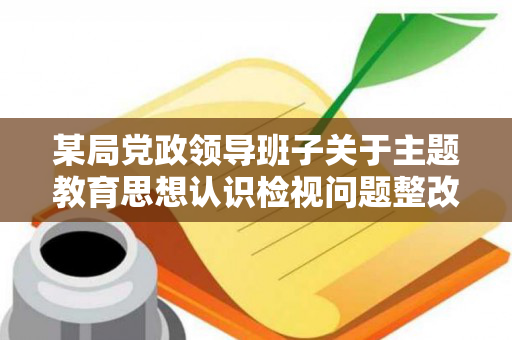 某局党政领导班子关于主题教育思想认识检视问题整改落实组织领导自查评估情况报告（班子开展主题教育存在的问题和不足）