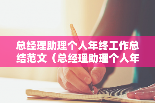 总经理助理个人年终工作总结范文（总经理助理个人年终工作总结范文图片）