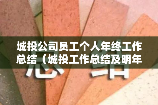 城投公司员工个人年终工作总结（城投工作总结及明年工作）