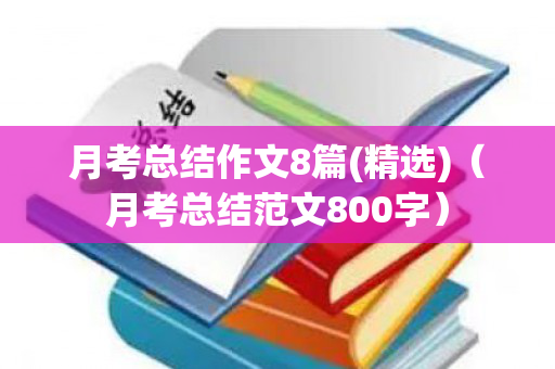 月考总结作文8篇(精选)（月考总结范文800字）