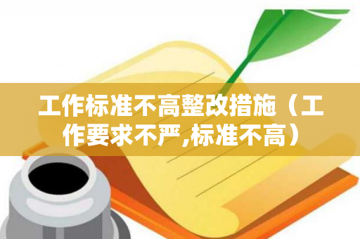 工作标准不高整改措施（工作要求不严,标准不高）