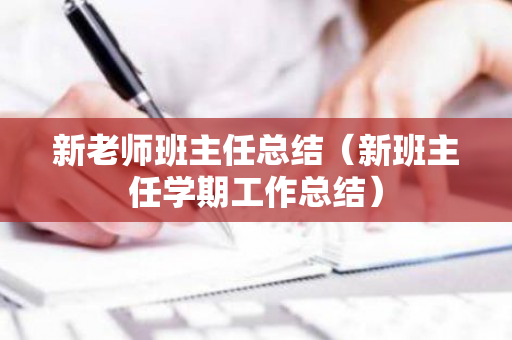 新老师班主任总结（新班主任学期工作总结）