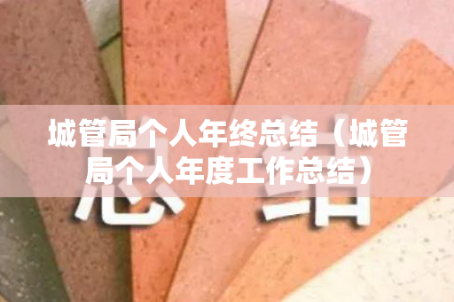 城管局个人年终总结（城管局个人年度工作总结）