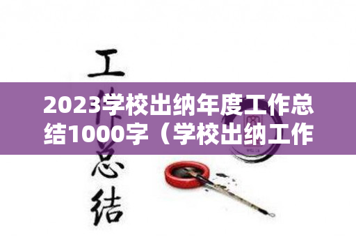 2023学校出纳年度工作总结1000字（学校出纳工作计划范文简短）